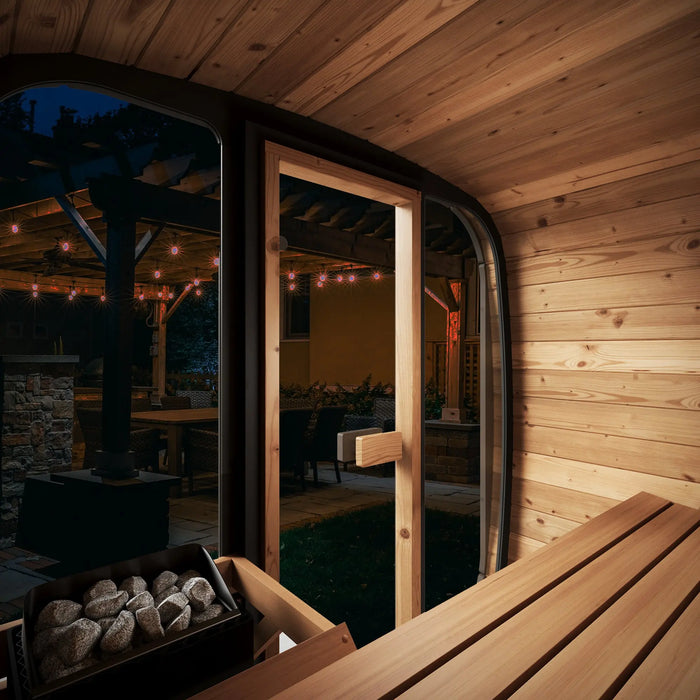 SaunaLife 3 Person CL4G Cube-Series Outdoor Home Sauna Saunalife