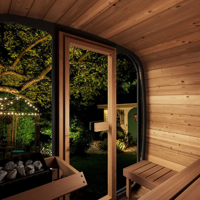 SaunaLife 4 Person CL5G Cube-Series Outdoor Home Sauna Saunalife