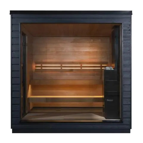 SaunaLife 5-Person G6 Pre-Assembled Outdoor Traditional Cabin Sauna Saunalife