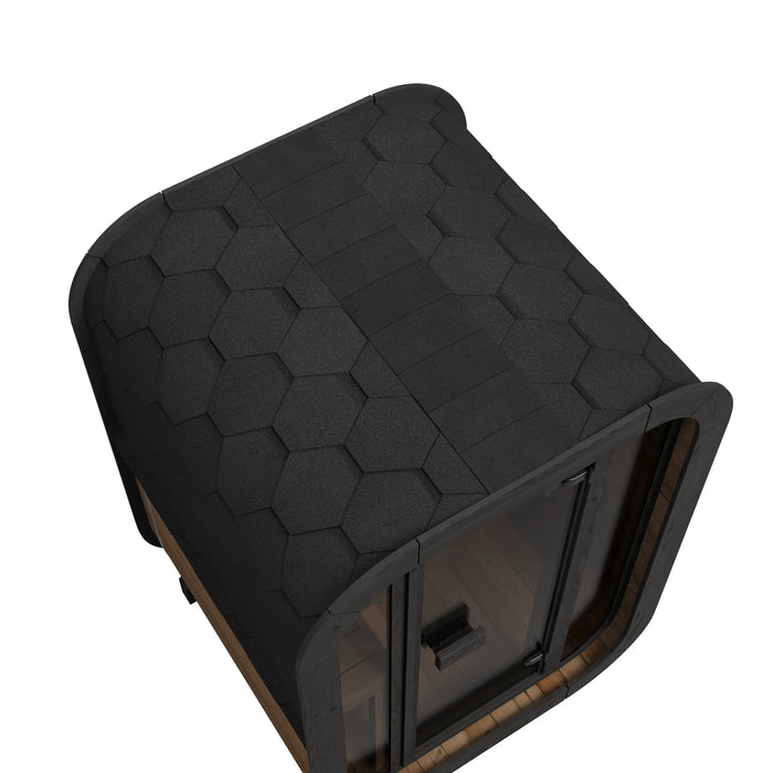 SaunaLife 2-Person CL3G Cube-Series Outdoor Home Sauna Saunalife