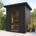 SaunaLife 4 Person G2 Outdoor Traditional Cabin Sauna Saunalife