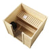 SaunaLife 4 Person G2 Outdoor Traditional Cabin Sauna Saunalife