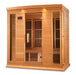 Maxxus 4 Person Low EMF FAR Infrared Sauna Canadian Hemlock | MX-K406-01 Golden Designs