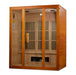 Maxxus Alpine Dual Tech 3 Person Low EMF FAR Infrared Sauna Canadian Hemlock | MX-J306-02S Golden Designs