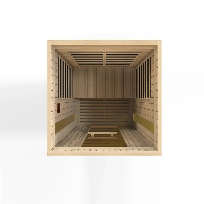Maxxus Serenity Dual Tech 2 Person Low EMF FAR Infrared Sauna | MX-LS2-01 Golden Designs