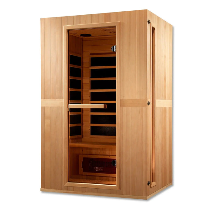 Maxxus Serenity Dual Tech 2 Person Low EMF FAR Infrared Sauna | MX-LS2-01 Golden Designs