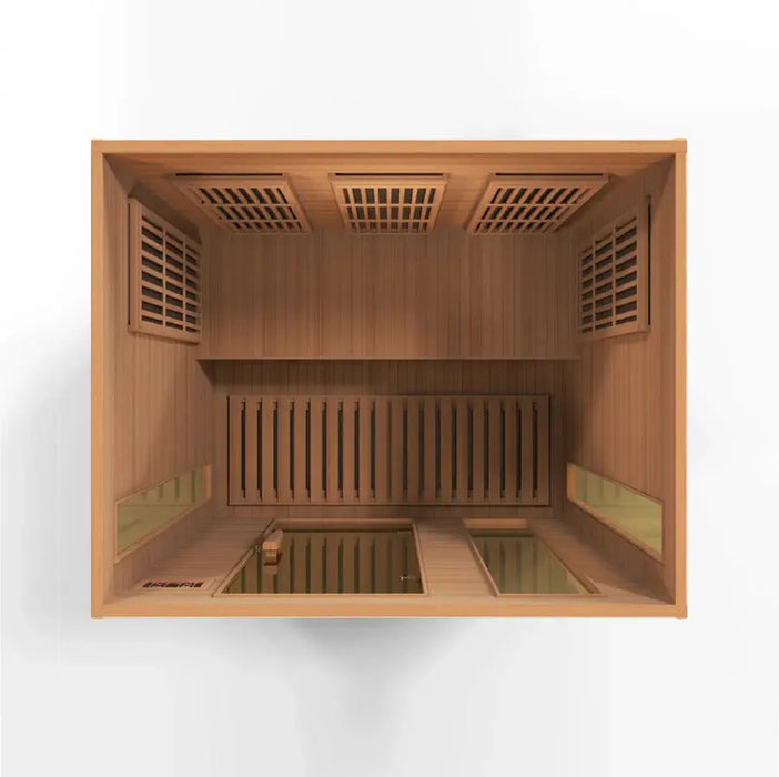 Maxxus Montilemar Edition 3-Person Near Zero EMF FAR Infrared Sauna | MX-K306-01-ZF CED Golden Designs