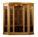 Maxxus 3-Person Avignon Edition Corner Near Zero EMF FAR Infrared Sauna | MX-K356-01-ZF-CED Golden Designs