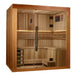 Golden Designs Copenhagen 3-Person Indoor Sauna & Harvia Traditional Electric Heater Kit | GDI-7389-02 Golden Designs