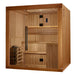 Golden Designs Osla 6-Person Indoor Sauna & Harvia Traditional Electric Heater Kit | GDI-7689-02 Golden Designs