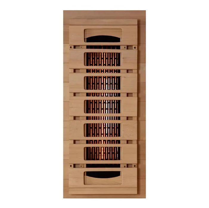 Golden Designs Reserve Edition 1-2 Person Full Spectrum Near Zero EMF FAR Infrared Sauna w/ Himalayan Salt Bar | GDI-8010-03 Golden Designs