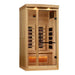 Golden Designs Reserve Edition 1-2 Person Full Spectrum Near Zero EMF FAR Infrared Sauna w/ Himalayan Salt Bar | GDI-8010-03 Golden Designs