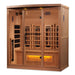 Golden Designs 4-Person Infrared Sauna Reserve Edition Full Spectrum with Himalayan Salt Bar | GDI-8040-02 Golden Designs