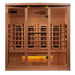Golden Designs 4-Person Infrared Sauna Reserve Edition Full Spectrum with Himalayan Salt Bar | GDI-8040-02 Golden Designs