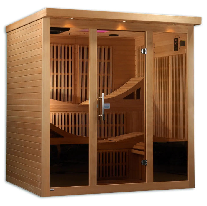 Golden Designs Monaco 6-person Near Zero EMF FAR Infrared Sauna | GDI-6996-01 Golden Designs