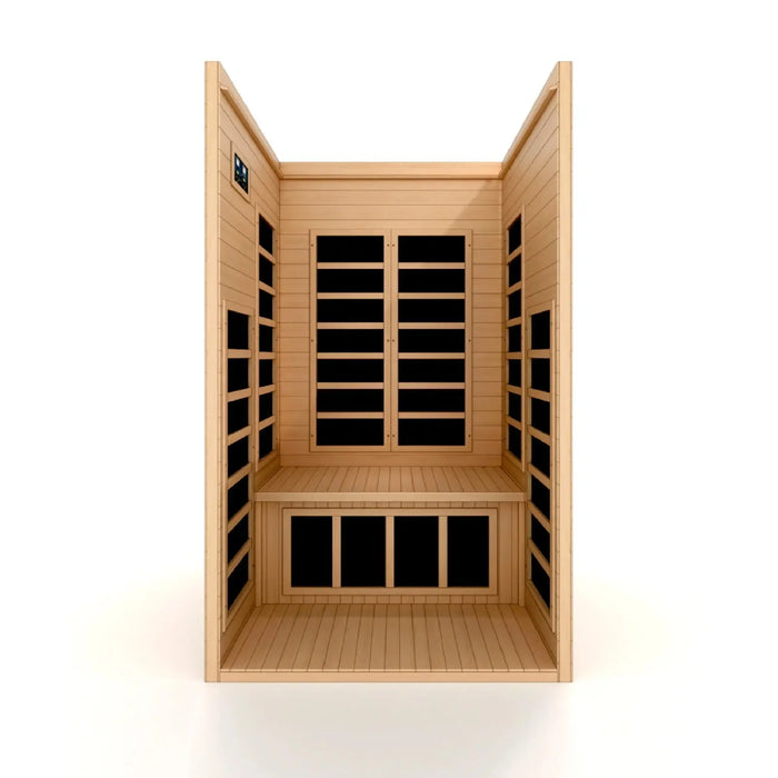 Dynamic Gracia 1-2-person Low EMF FAR Infrared Sauna | DYN-6119-01 Golden Designs