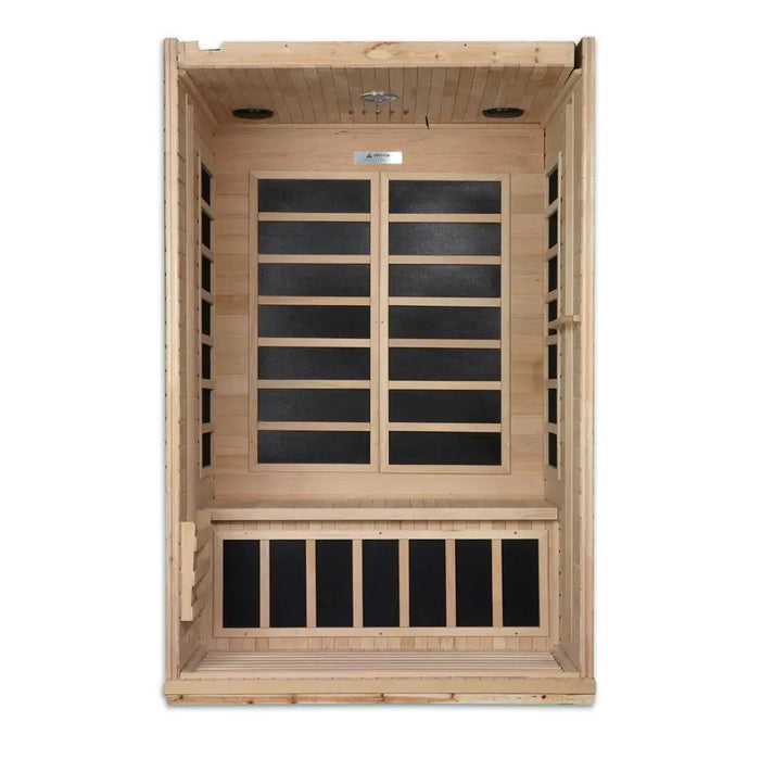 Dynamic Venice 2-person Low EMF FAR Infrared Sauna | DYN-6210-01 Golden Designs