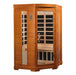 Dynamic Heming 2-person Corner Low EMF FAR Infrared Sauna | DYN-6225-02 Golden Designs