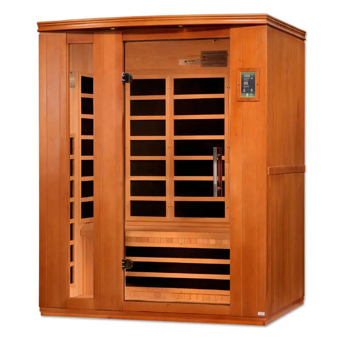 Dynamic Lugano 3-person Low EMF FAR Infrared Sauna | DYN-6336-02 Golden Designs