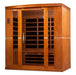 Dynamic Bergamo 4-person Low EMF FAR Infrared Sauna | DYN-6440-01 Golden Designs