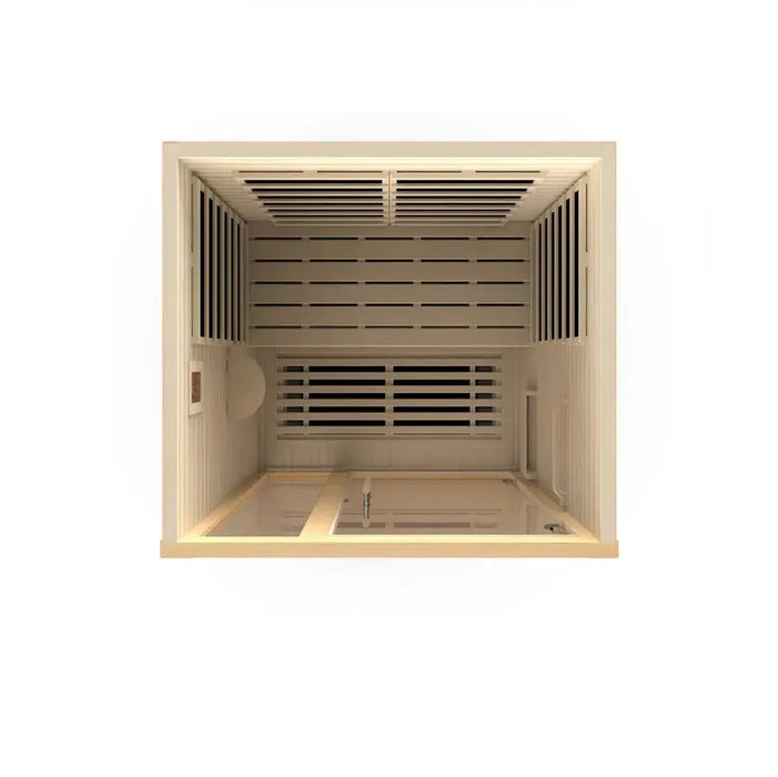 Dynamic Llumeneres 2-person Ultra Low EMF FAR Infrared Sauna | DYN-6215-02 Golden Designs
