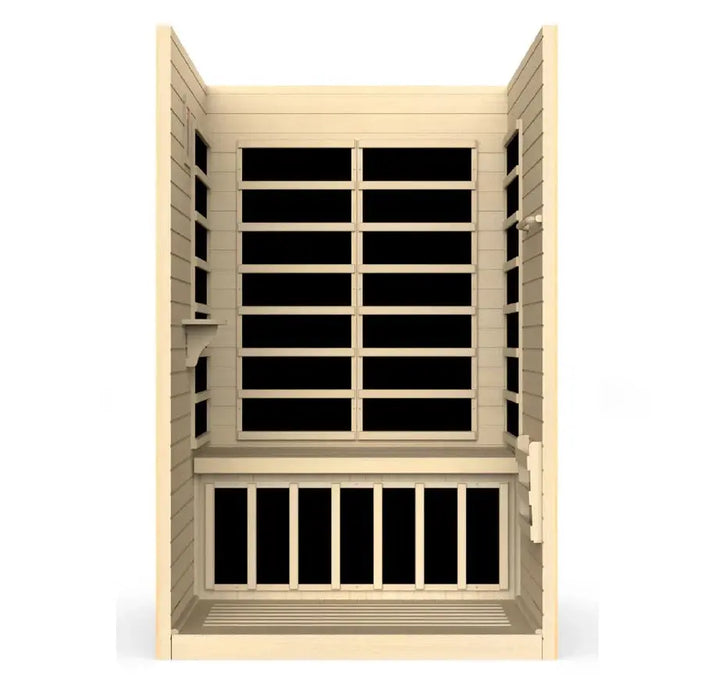 Dynamic Llumeneres 2-person Ultra Low EMF FAR Infrared Sauna | DYN-6215-02 Golden Designs