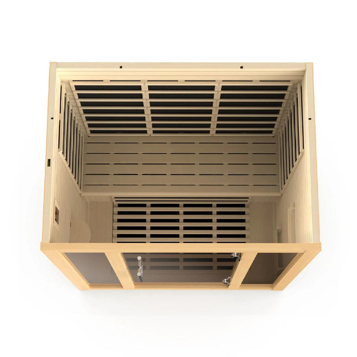 Dynamic Vila 3-person Ultra Low EMF FAR Infrared Sauna | DYN-6315-02 Golden Designs