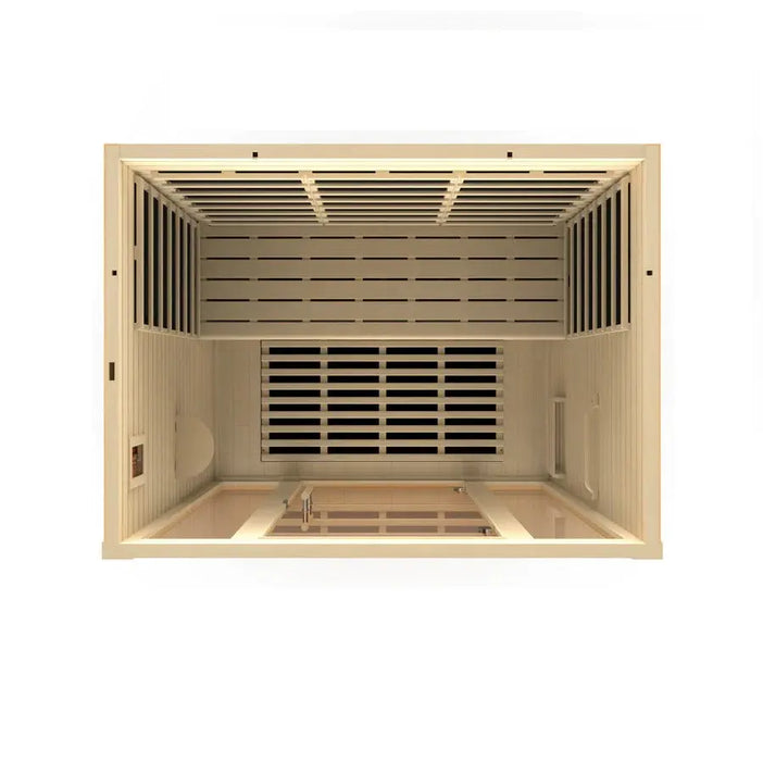 Dynamic Vila 3-person Ultra Low EMF FAR Infrared Sauna | DYN-6315-02 Golden Designs