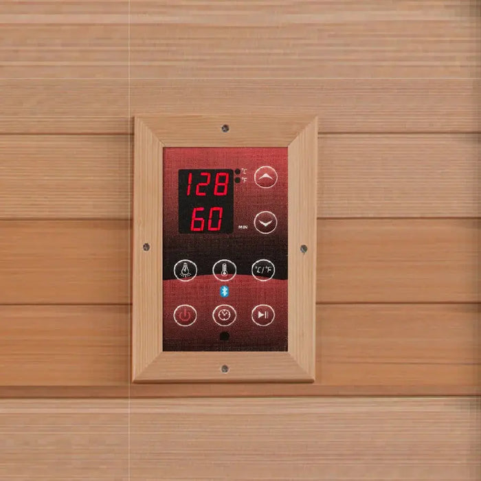 Dynamic Vila 3-person Ultra Low EMF FAR Infrared Sauna | DYN-6315-02 Golden Designs