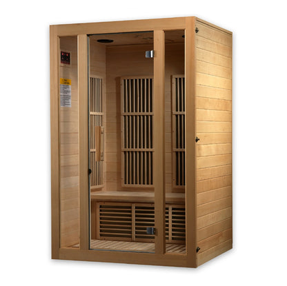Maxxus Seattle 2 Person Low Emf Far Infrared Sauna Canadian Hemlock MX-J206-01