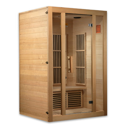 Maxxus Seattle 2 Person Low Emf Far Infrared Sauna Canadian Hemlock MX-J206-01