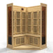 Maxxus 3 Person Corner Low EMF FAR Infrared Sauna Canadian Hemlock | MX-K356-01 Golden Designs