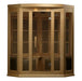 Maxxus 3 Person Corner Low EMF FAR Infrared Sauna Canadian Hemlock | MX-K356-01 Golden Designs