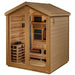 Golden Designs Loviisa 3-Person Hybrid Outdoor Sauna w/ Full Spectrum Infrared & Harvia Traditional Electric Heater Kit | GDI-8523-01 Golden Designs