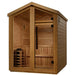 Golden Designs Kaarina 6-Person Red Cedar Outdoor Sauna & Harvia Traditional Electric Heater Kit | GDI-8506-01 Golden Designs