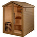 Golden Designs Kaarina 6-Person Red Cedar Outdoor Sauna & Harvia Traditional Electric Heater Kit | GDI-8506-01 Golden Designs