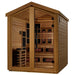 Golden Designs Kaskinen 6-Person Hybrid Outdoor Sauna w/ Full Spectrum Infrared & Harvia Traditional Electric Heater Kit | GDI-8526-01 Golden Designs