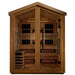 Golden Designs Kaskinen 6-Person Hybrid Outdoor Sauna w/ Full Spectrum Infrared & Harvia Traditional Electric Heater Kit | GDI-8526-01 Golden Designs