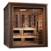 Golden Designs Karlstad 6 Person Hybrid Outdoor Sauna w/ Full Spectrum Infrared & Harvia Traditional Electric Heater Kit | GDI-8226-01 Golden Designs
