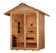 Golden Designs Carinthia 3-Person Hybrid Outdoor Sauna w/ Full Spectrum Infrared & Harvia Traditional Electric Heater Kit | GDI-8123-01 Golden Designs