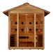Golden Designs Gargellen 5-Person Hybrid Outdoor Sauna w/ Full Spectrum Infrared & Harvia Traditional Electric Heater Kit | GDI‐8125‐01 Golden Designs