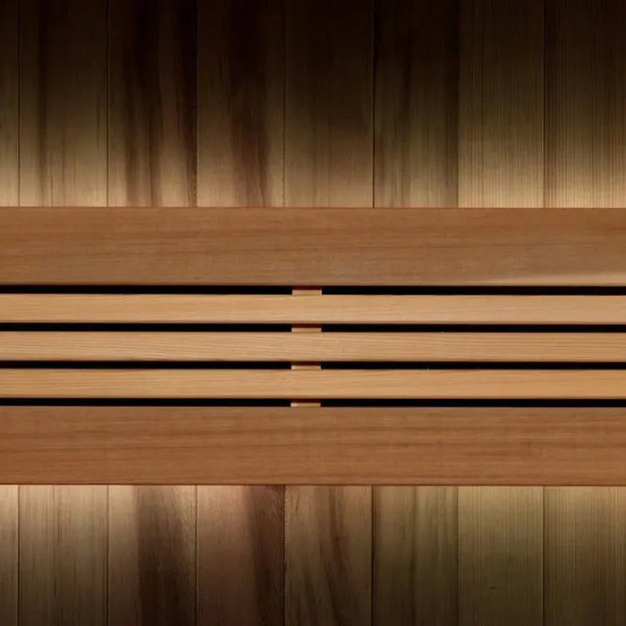 Golden Designs Copenhagen 3-Person Indoor Sauna & Harvia Traditional Electric Heater Kit | GDI-7389-02 Golden Designs