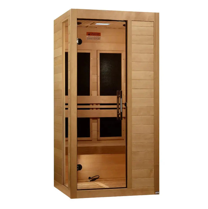 Dynamic Veneto 1-2 Person Low EMF FAR Infrared Sauna | DYN-6115-05 Golden Designs