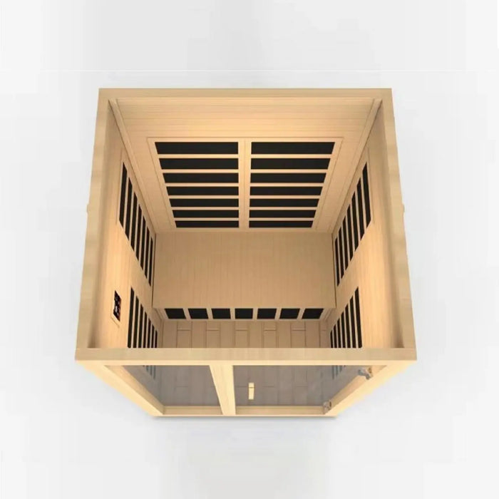 Dynamic Santiago 2-person Low EMF FAR Infrared Sauna | DYN-6209-01 Golden Designs