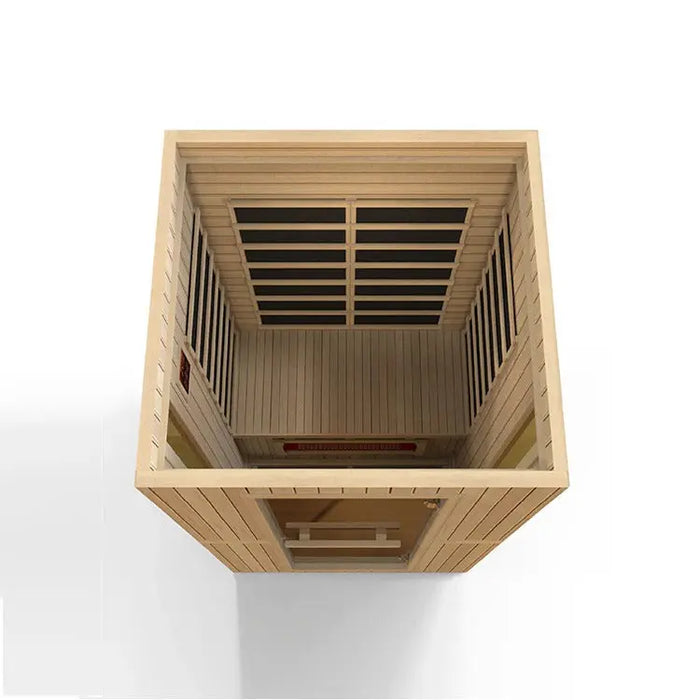 Maxxus Serenity Dual Tech 2 Person Low EMF FAR Infrared Sauna | MX-LS2-01 Golden Designs
