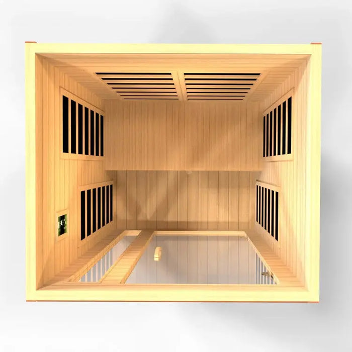 Dynamic Cardoba 2-Person Low EMF FAR Infrared Sauna | DYN-6203-01 Golden Designs