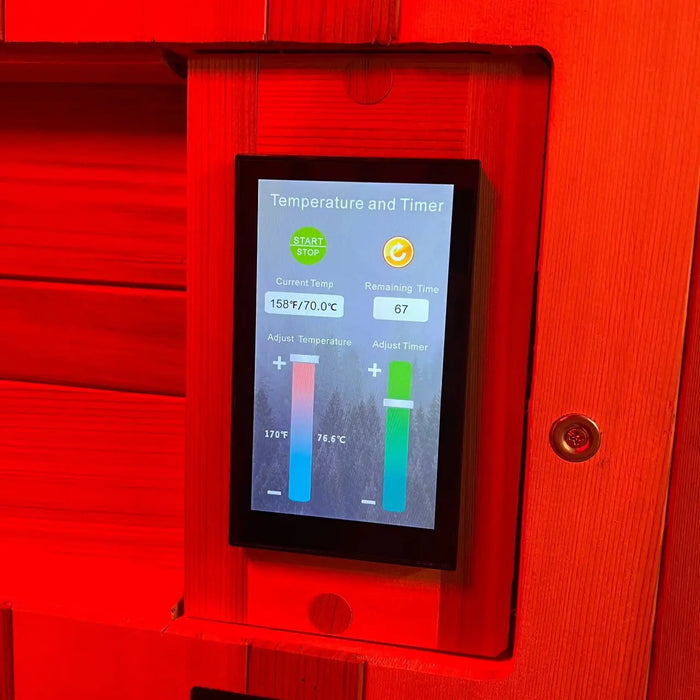 Finnmark FD-4 Trinity 2-Person Hybrid Indoor Infrared & Traditional Steam Sauna + Red Light Therapy | FD-KN004 Finnmark