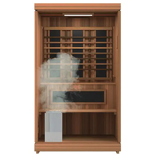 Finnmark FD-4 Trinity 2-Person Hybrid Indoor Infrared & Traditional Steam Sauna + Red Light Therapy | FD-KN004 Finnmark