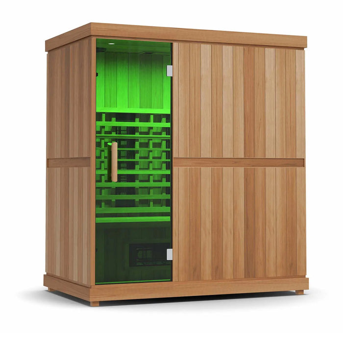 Finnmark FD-3 3-4-Person Full Spectrum Indoor Infrared Sauna + Red Light Therapy | FD-KN003 Finnmark