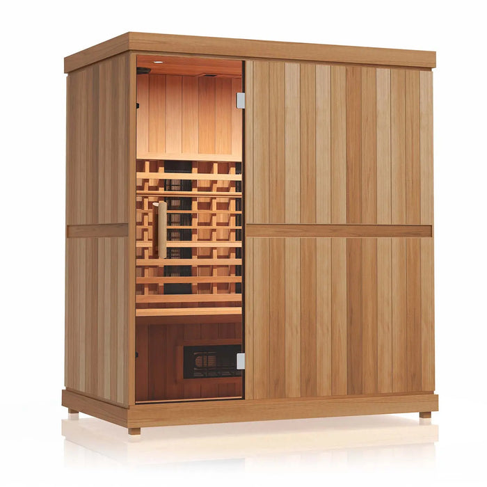 Finnmark FD-3 3-4-Person Full Spectrum Indoor Infrared Sauna + Red Light Therapy | FD-KN003 Finnmark